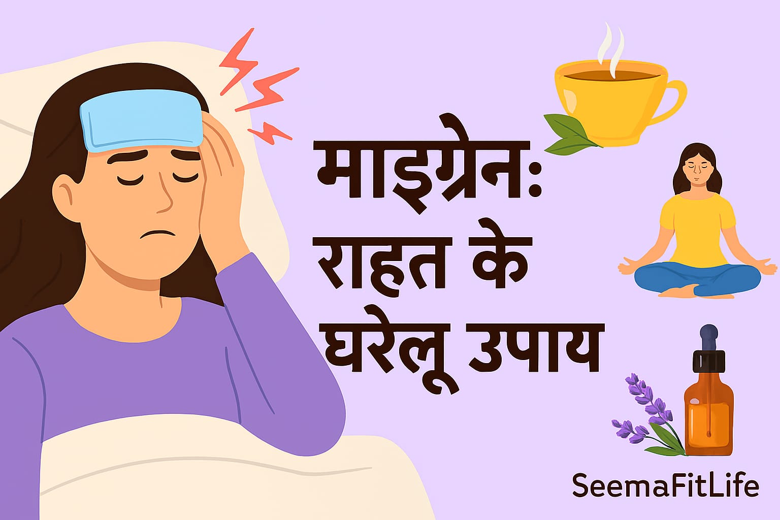 माइग्रेन के अचूक घरेलू उपचार।